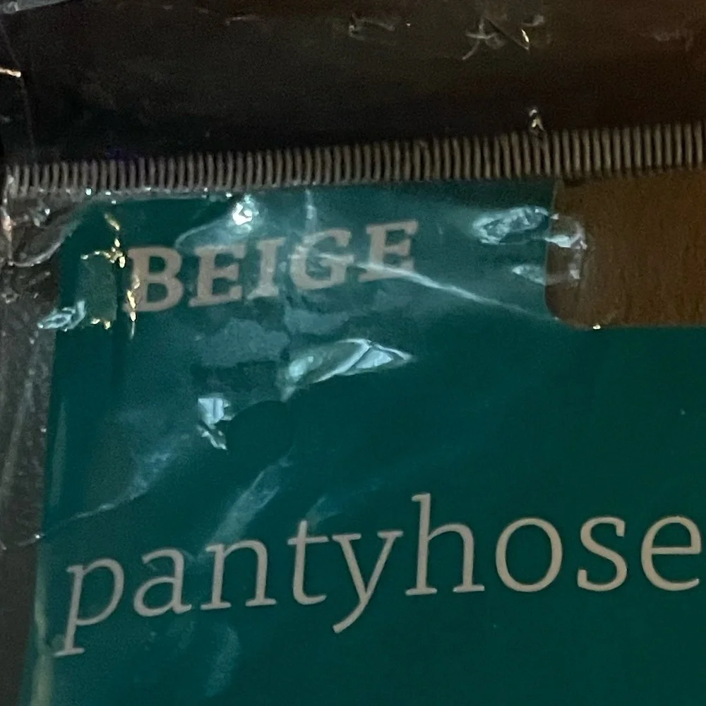 NWT Beige Pantyhose size Queen